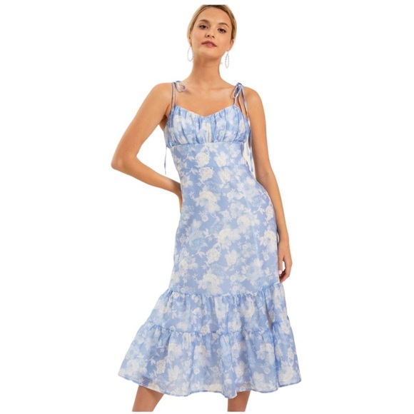 New Altar’d State Esther Floral Midi Dress Large - Picture 1 of 7